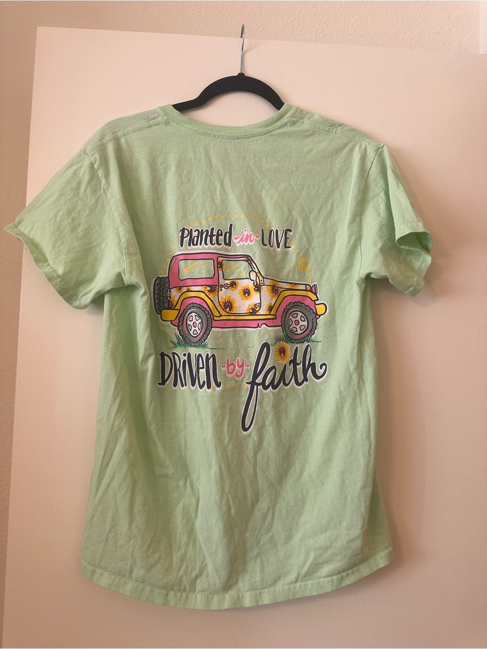 Kids Mint Green 'Driven by Faith' Graphic Tee